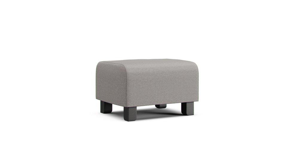 Gronlid Footstool Cover - Care+ Canvas Ash