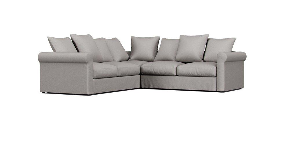 Gronlid 4-seat Corner Sofa Cover - Care+ Canvas Ash
