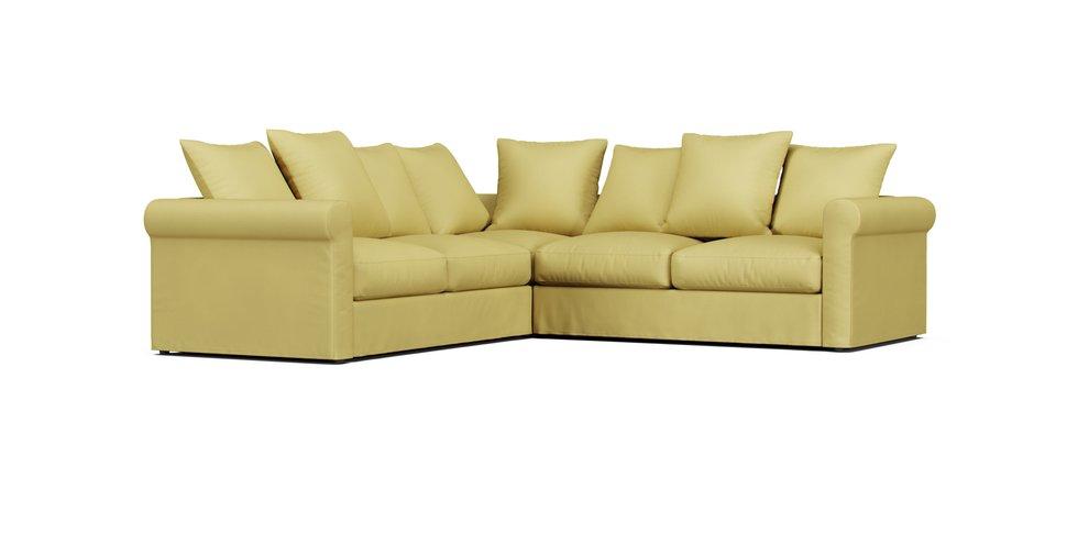 Gronlid 4-seat Corner Sofa Cover - Care+ Tweed Amber