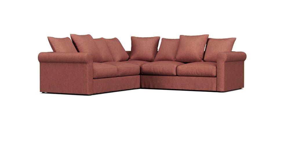 Gronlid 4-seat Corner Sofa Cover - Care+ Tweed Sunset