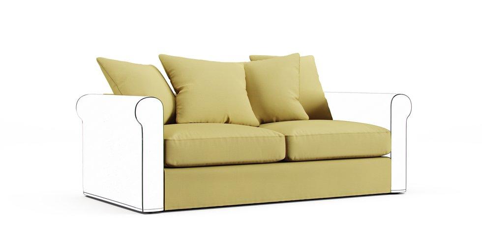 Gronlid Two-Seat Sofa-Bed Section Cover - Care+ Tweed Amber