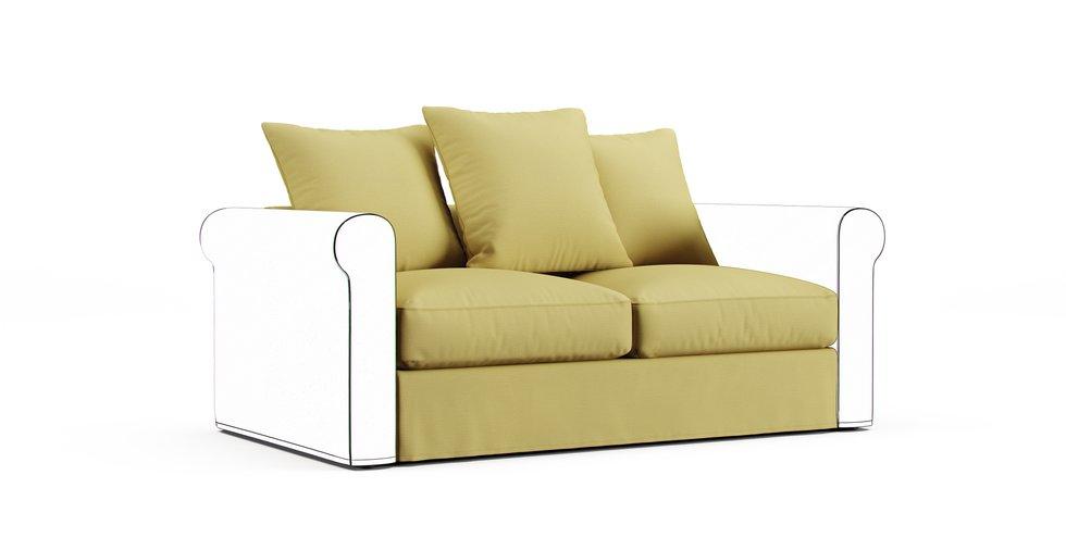 Gronlid Two-Seat Section Cover - Care+ Tweed Amber