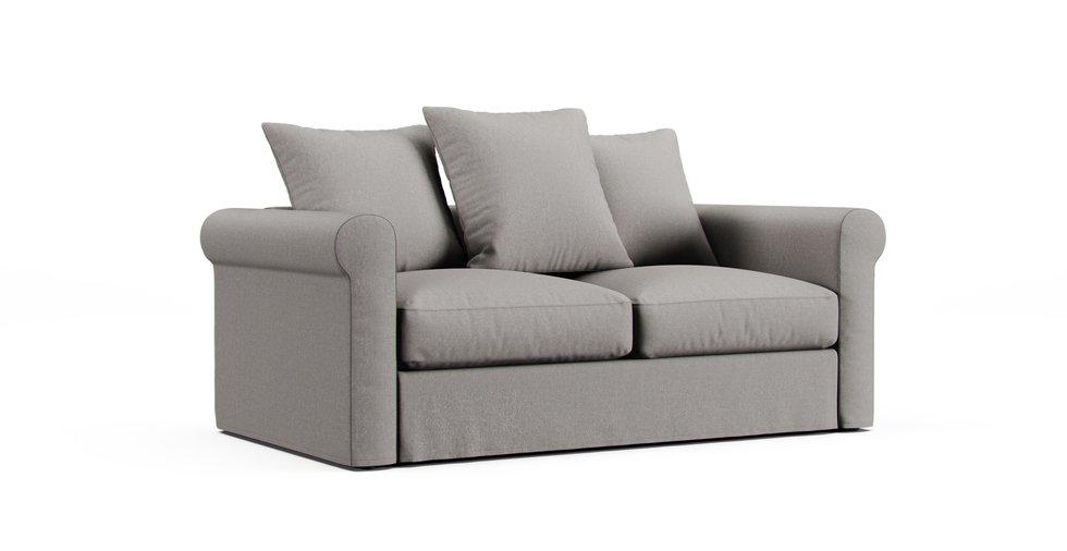 Gronlid Loveseat or 2-seater Sofa Cover - Care+ Canvas Ash