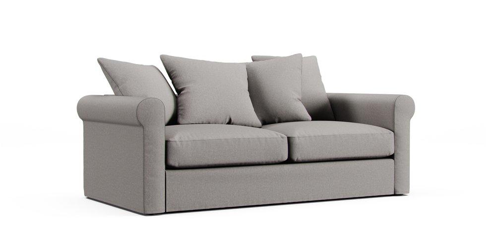 Gronlid 2-seater Sofa-Bed Cover - Care+ Canvas Ash