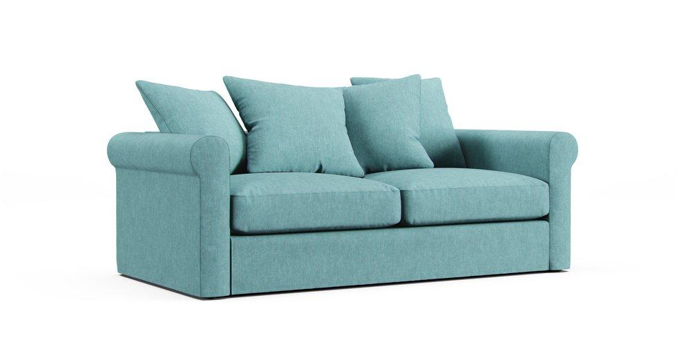 Gronlid 2-seater Sofa-Bed Cover - Care+ Tweed Mineral Blue