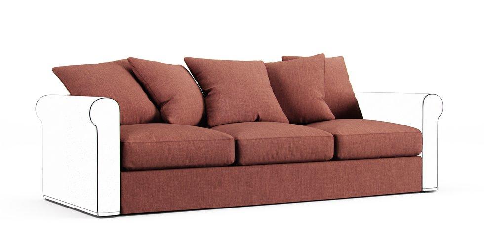 Gronlid Three-Seat Section Cover - Care+ Tweed Sunset