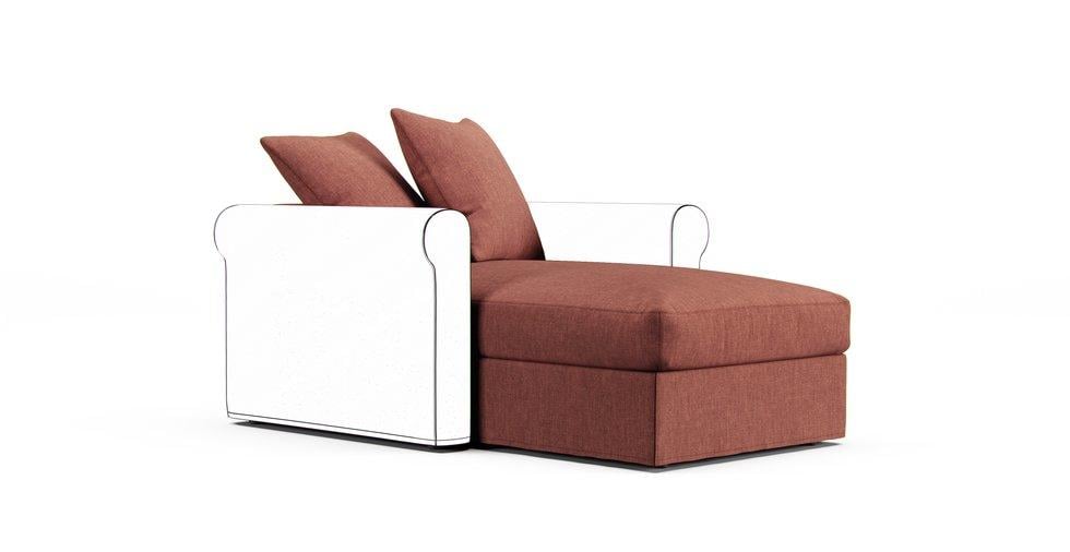 Gronlid Chaise Lounge Section Cover - Care+ Tweed Sunset