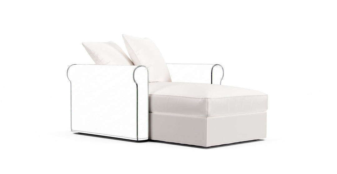 Gronlid Chaise Lounge Section Cover - Care+ Canvas Ash