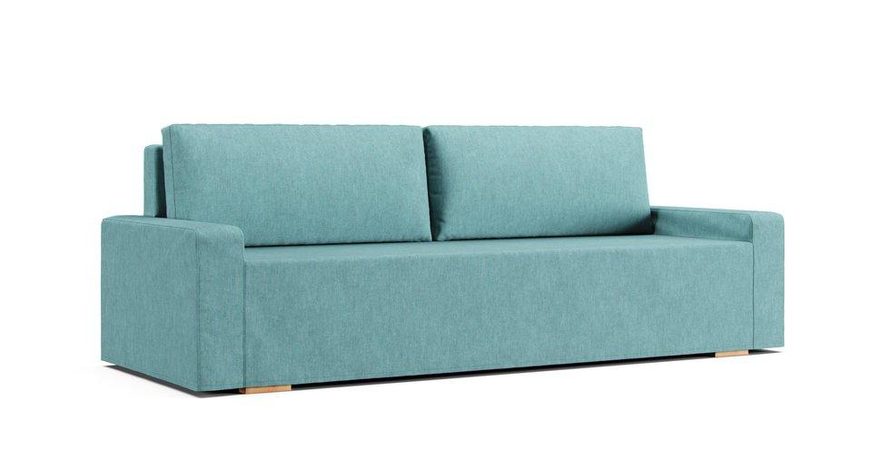 Gralviken 3 Seat Sofa Bed Cover - Care+ Tweed Mineral Blue