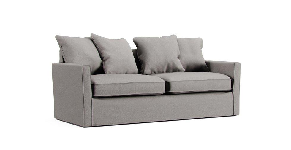 Harnosand 3 Seater Sofa Cover - Care+ Canvas Ash