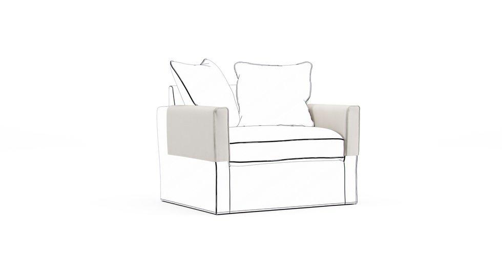 Harnosand Armrest Protector Covers — Add On - Everyday Weave Cream