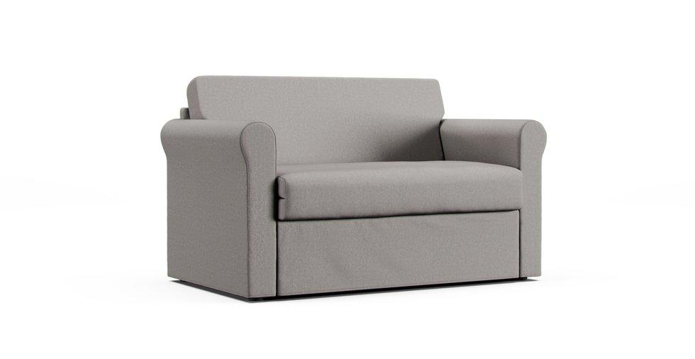 Hagalund 2 Seater Sofa Bed Cover - Care+ Canvas Ash