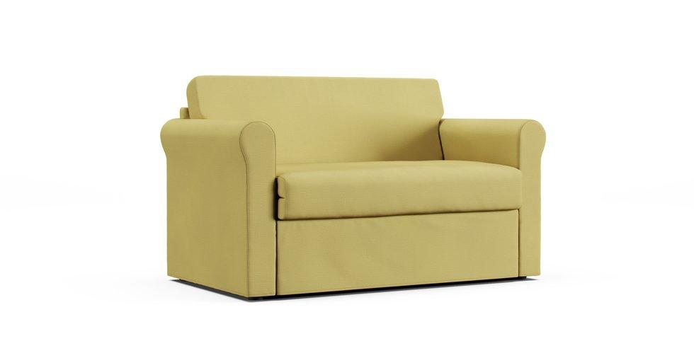 Hagalund 2 Seater Sofa Bed Cover - Care+ Tweed Amber