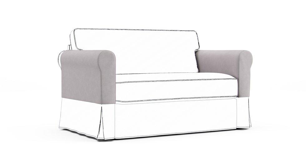 Hagalund Armrest Protector Covers — Add On - Everyday Weave Pebble