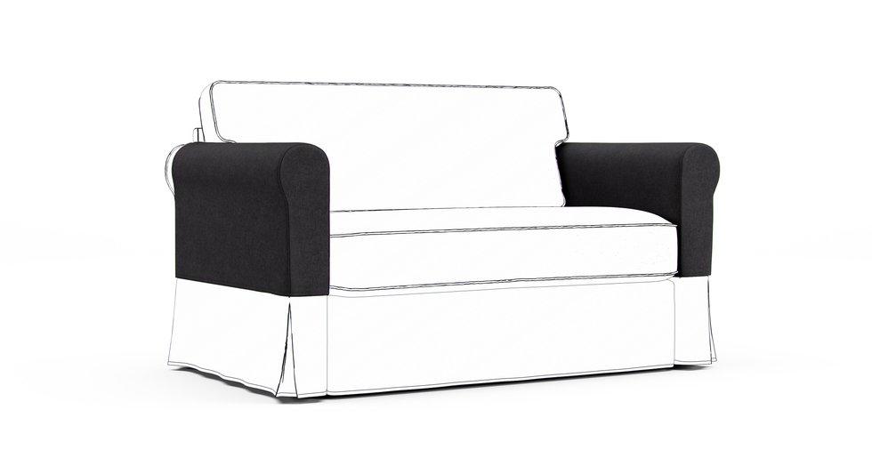 Hagalund Armrest Protector Covers — Add On - Everyday Weave Storm