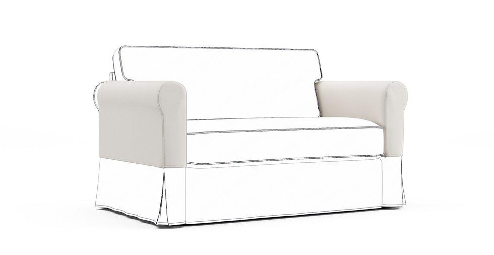 Hagalund Armrest Protector Covers — Add On - Everyday Weave Cream