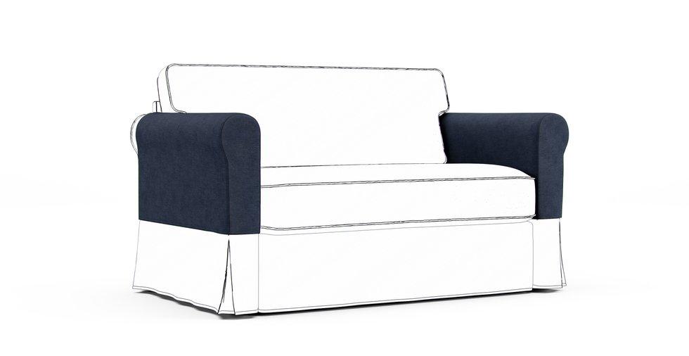 Hagalund Armrest Protector Covers — Add On - Everyday Weave Navy