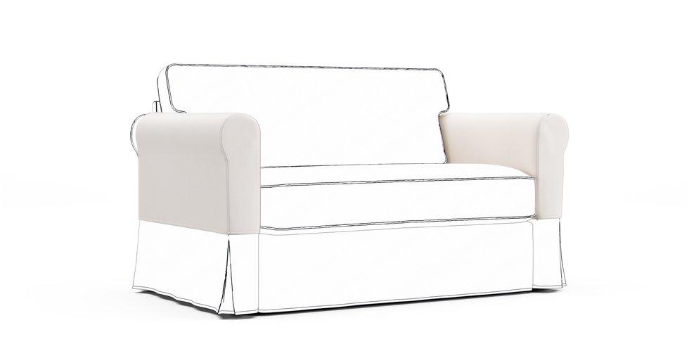 Hagalund Armrest Protector Covers — Add On - Signature Microfiber Cream