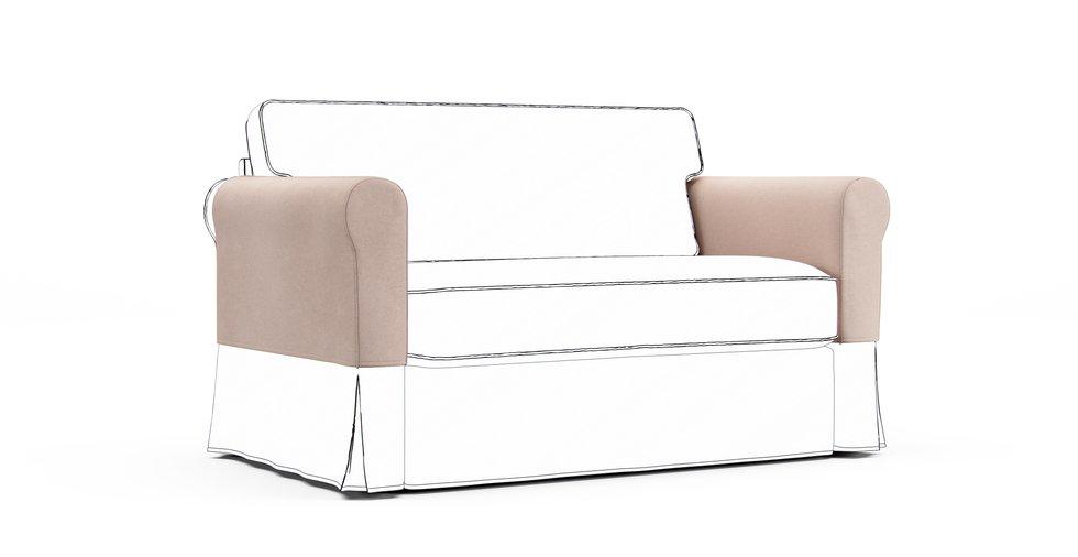 Hagalund Armrest Protector Covers — Add On - Signature Microfiber Sand