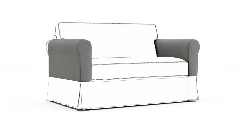 Hagalund Armrest Protector Covers — Add On - Mod Boucle Charcoal