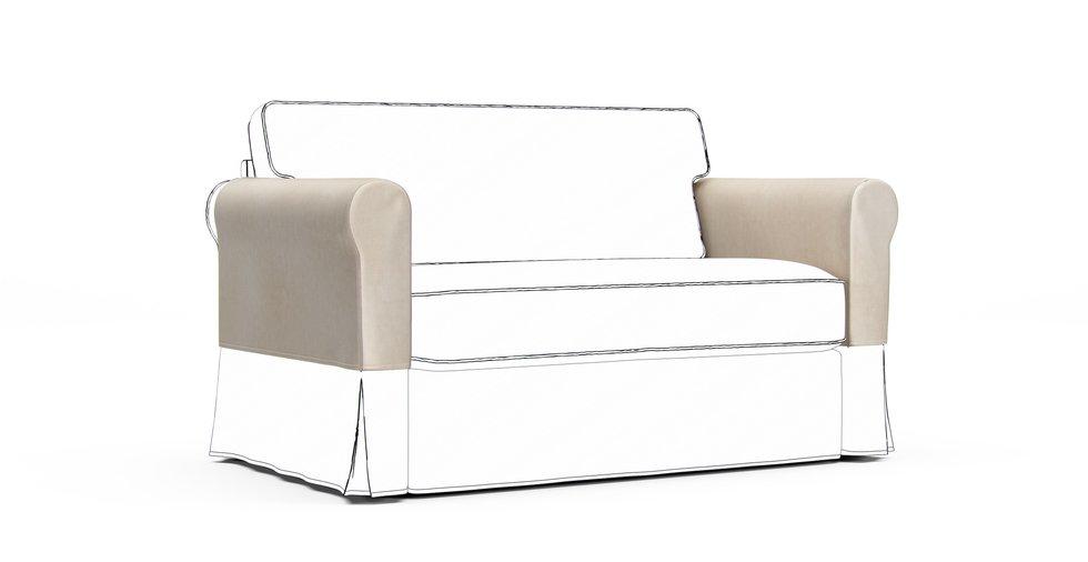 Hagalund Armrest Protector Covers — Add On - Signature Velvet Cream