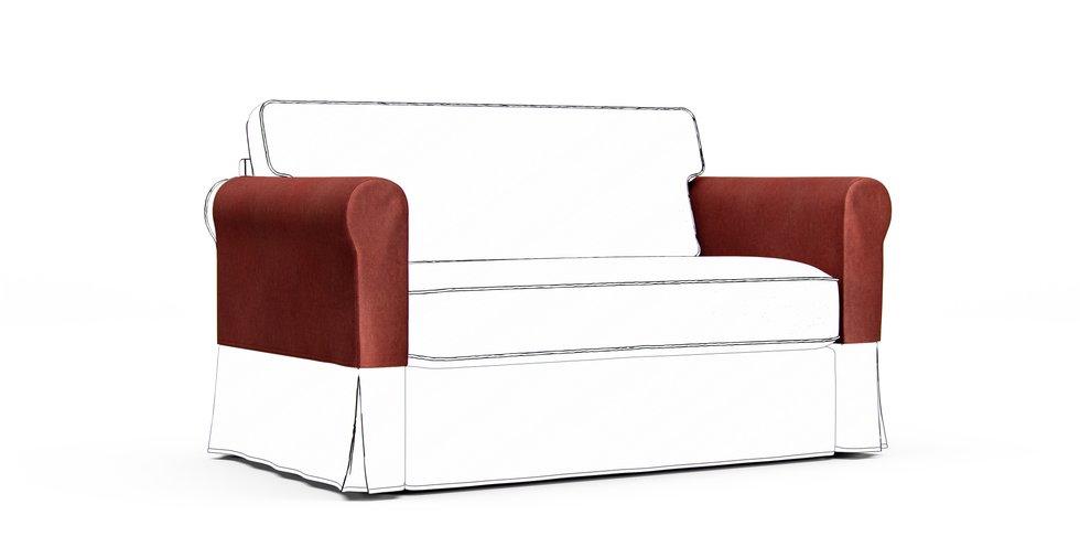 Hagalund Armrest Protector Covers — Add On - Signature Velvet Sunset