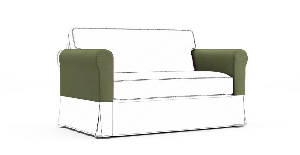 Hagalund Armrest Protector Covers - Care+ Canvas Sage