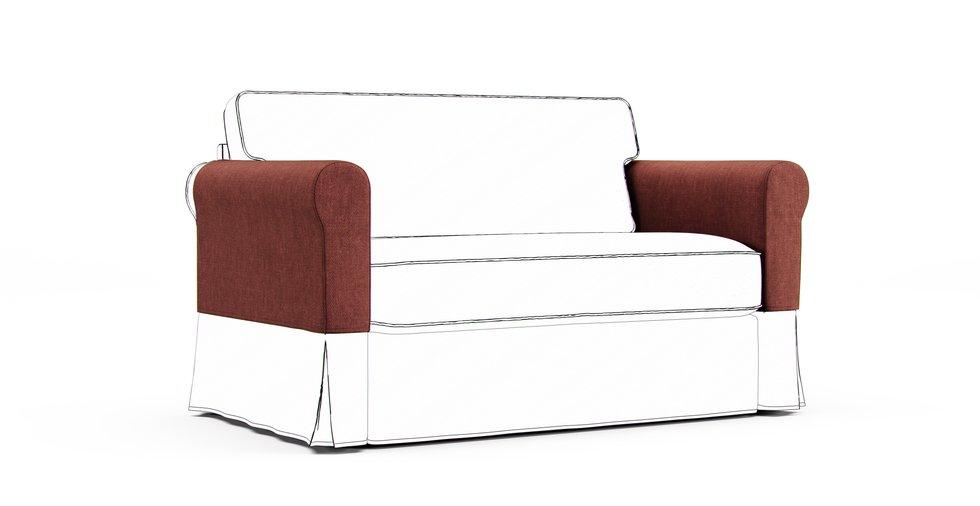 Hagalund Armrest Protector Covers - Care+ Tweed Sunset