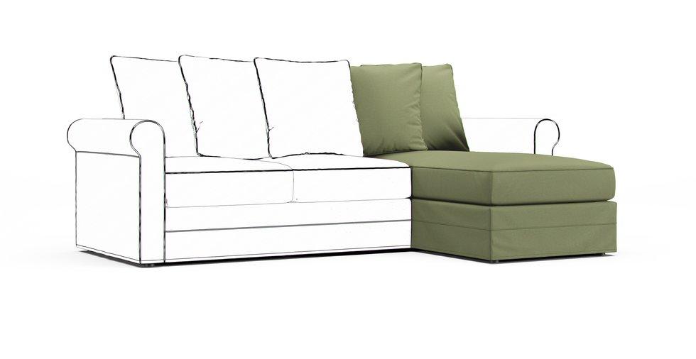 Harlanda Chaise Section Cover - Care+ Canvas Sage