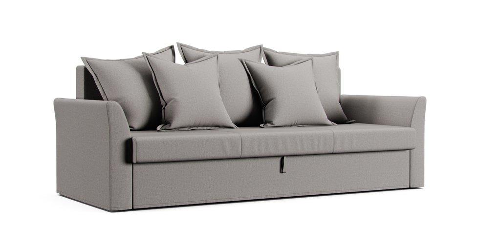 Holmsund 3-Seat Sofa-Bed Cover - Care+ Canvas Ash