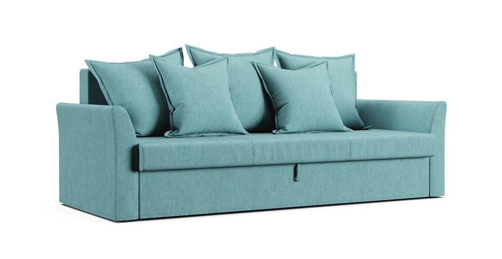 Holmsund 3-Seat Sofa-Bed Cover - Care+ Tweed Mineral Blue