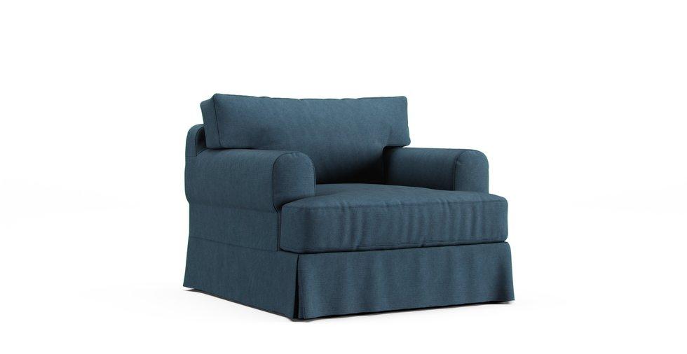 Hovas Armchair Cover - Care+ Tweed Teal