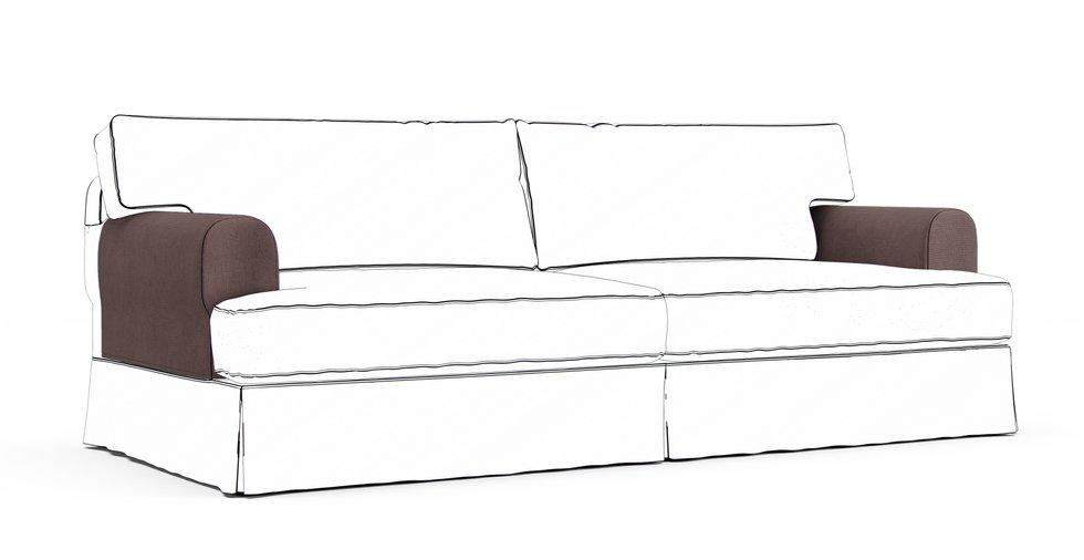 Fundas protectoras de reposabrazos Hovas — Complemento - Mod Basketweave Espresso