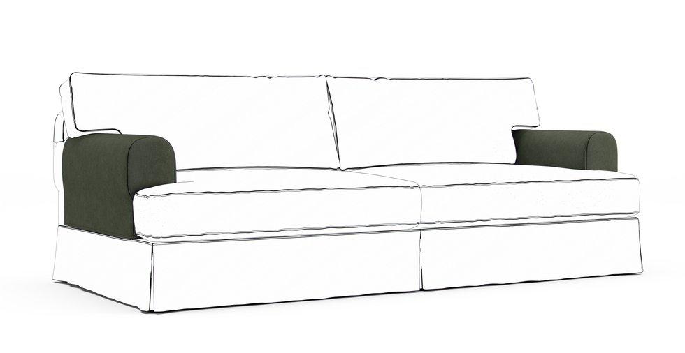 Fundas protectoras de reposabrazos Hovas — Complemento - Everyday Weave Basil Green