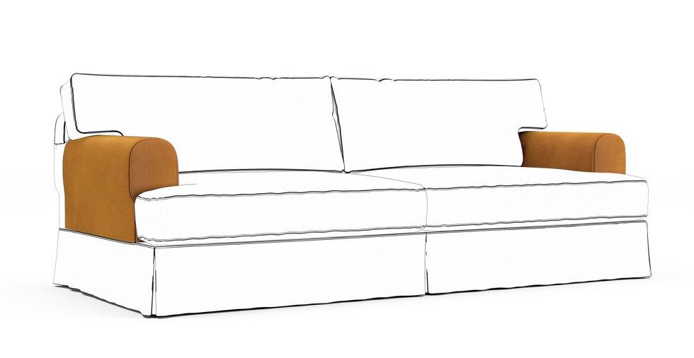 Fundas protectoras de reposabrazos Hovas — Complemento - Signature Microfiber Caramel