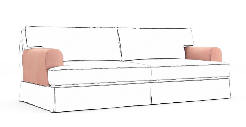 Fundas protectoras de reposabrazos Hovas — Complemento - Signature Microfiber Coral