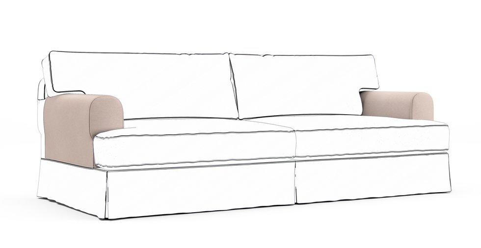 Hovas Armrest Protector Covers — Add On - Signature Microfiber Sand