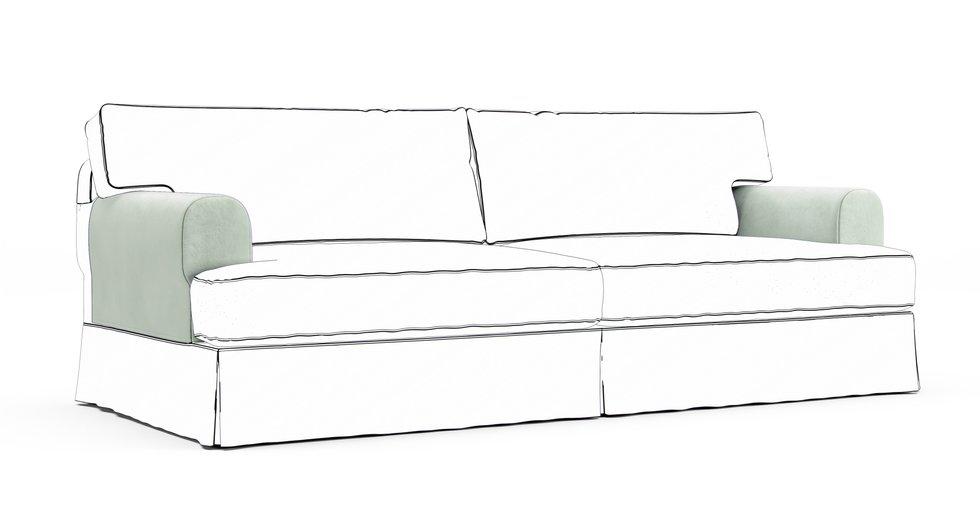 Fundas protectoras de reposabrazos Hovas — Complemento - Classic Velvet Mint