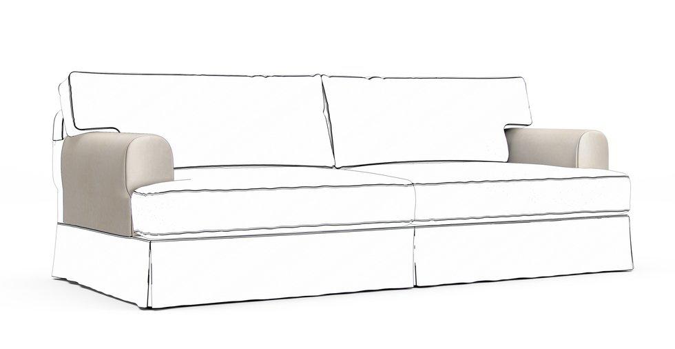 Hovas Armrest Protector Covers — Add On - Signature Velvet Cream