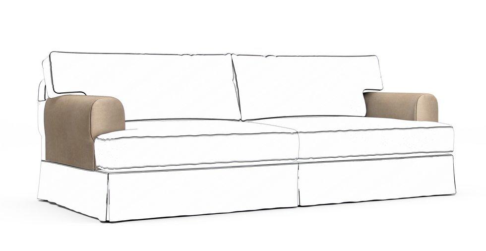 Hovas Armrest Protector Covers — Add On - Signature Velvet Sand