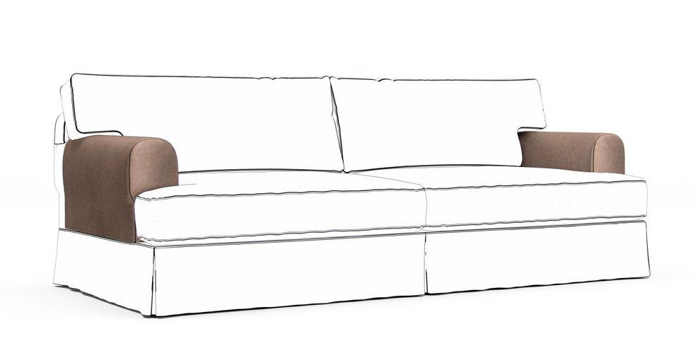 Hovas Armrest Protector Covers — Add On - Signature Velvet Hazel