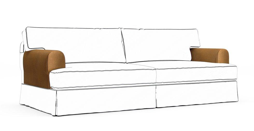 Hovas Armrest Protector Covers — Add On - Signature Velvet Caramel