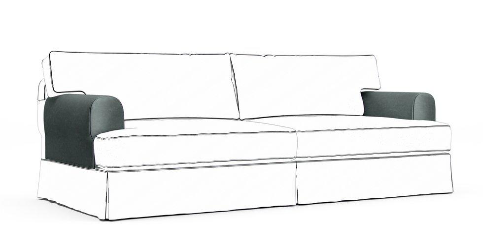 Hovas Armrest Protector Covers — Add On - Signature Velvet Eucalyptus