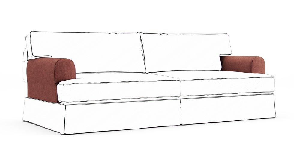 Hovas Armrest Protector Covers - Care+ Tweed Sunset