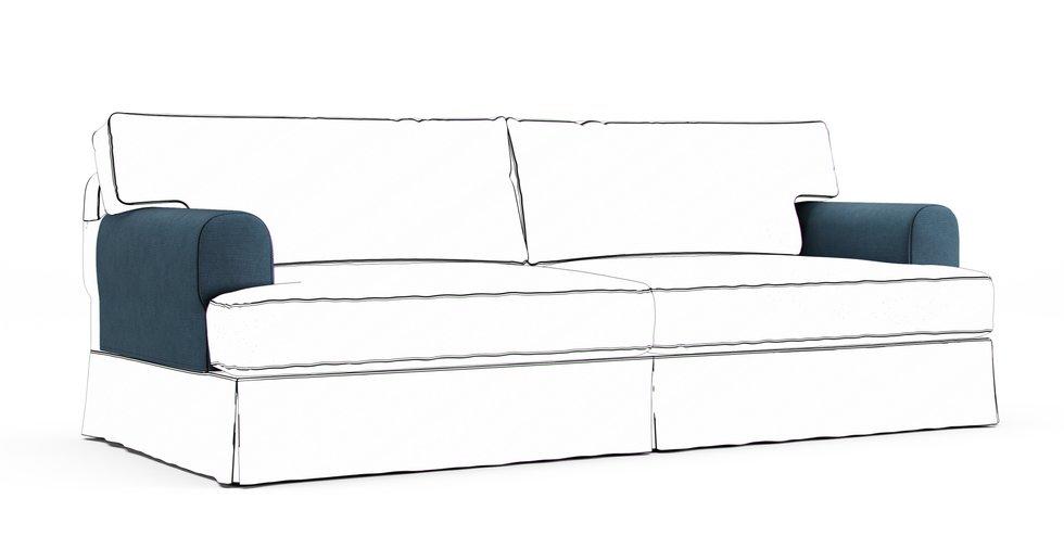 Hovas Armrest Protector Covers - Care+ Tweed Teal