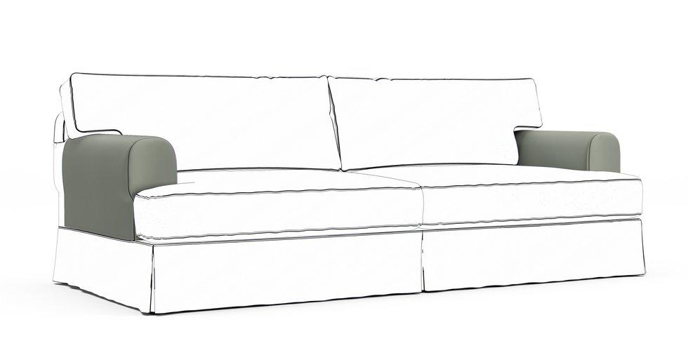 Fundas protectoras de reposabrazos Hovas — Complemento - Everyday Cotton Silver Sage