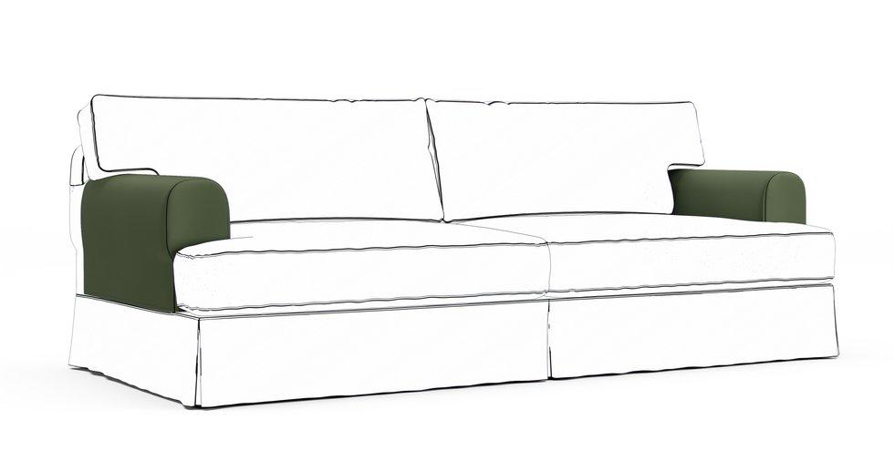 Fundas protectoras de reposabrazos Hovas — Complemento - Everyday Cotton Forest Green