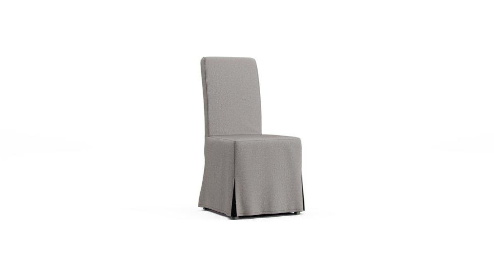 Harry Dining Chair Slipcover - Care+ Canvas Ash