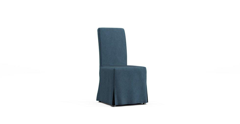 Harry Dining Chair Slipcover - Care+ Tweed Teal