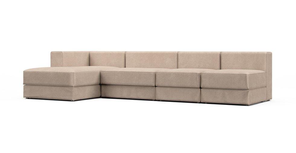 Mod Basketweave Flax